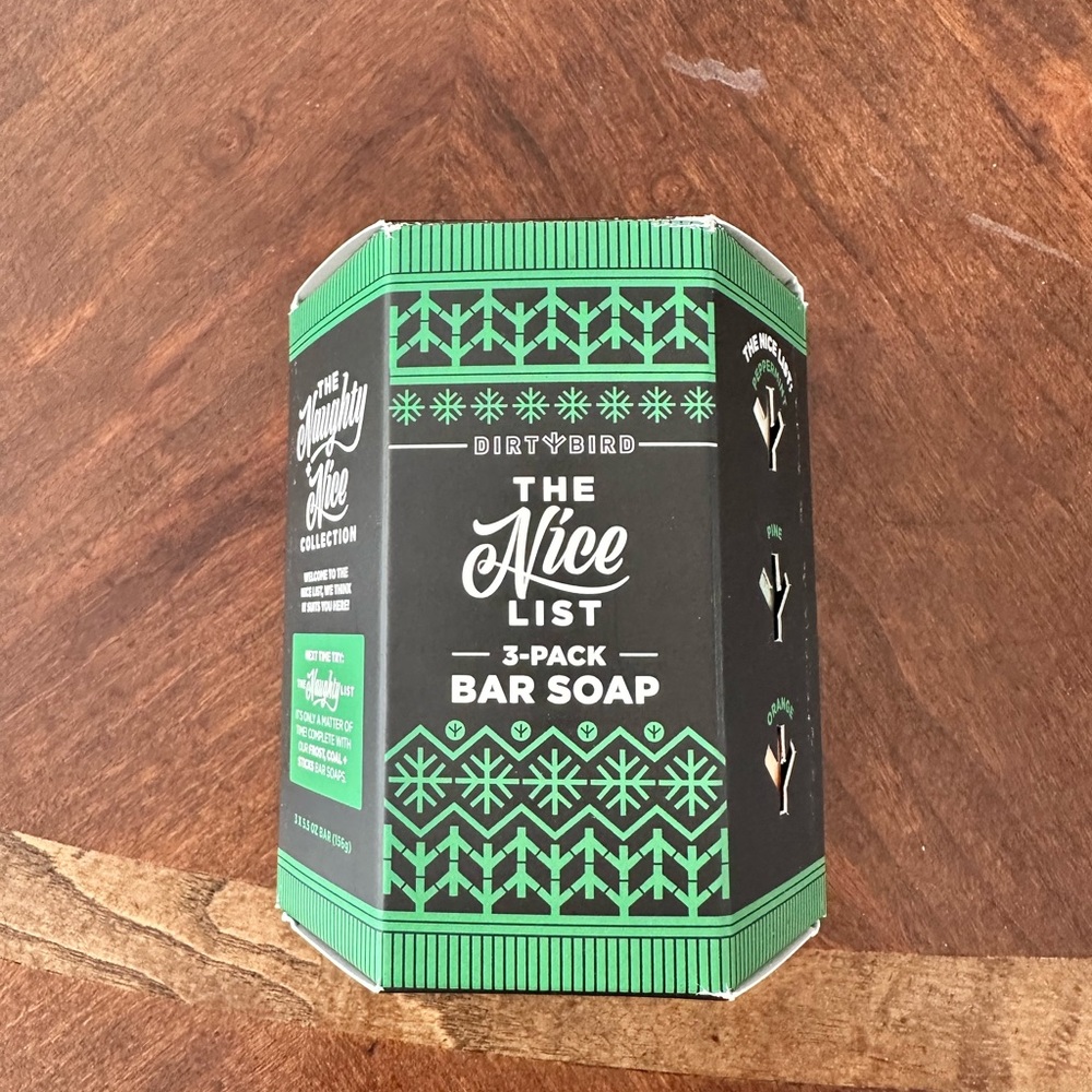Dirty Bird The Nice List 3-Pack Bar Soap